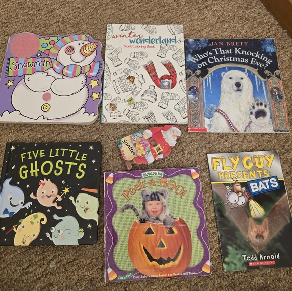 Christmas Halloween Coloring Book Set - Picture 1 of 6